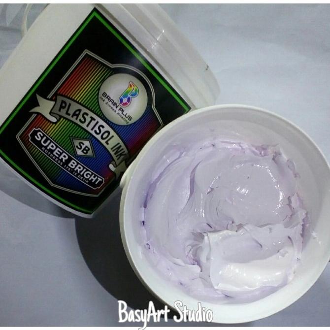 

[[COD]] SUPER BRIGHT PLASTISOL INK - Brain Plus - PUTIH 1kg HEMAT Kode 838