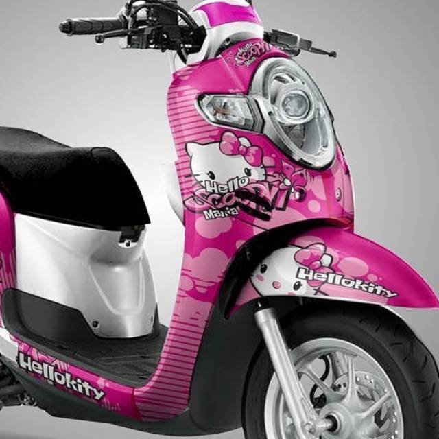 40 Trend Terbaru Stiker  Hello Kitty Untuk Motor Scoopy  
