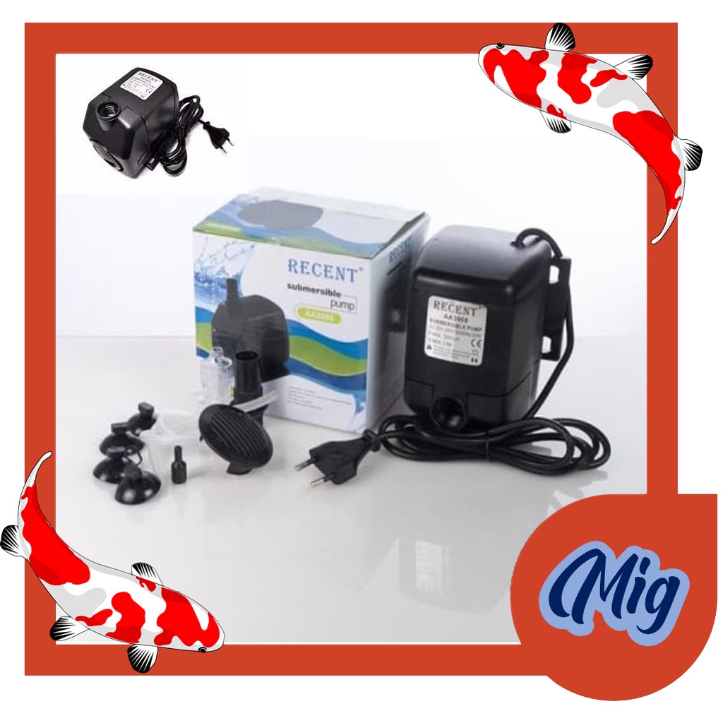 aquarium kolam ikan submersible pump recent aa 3900