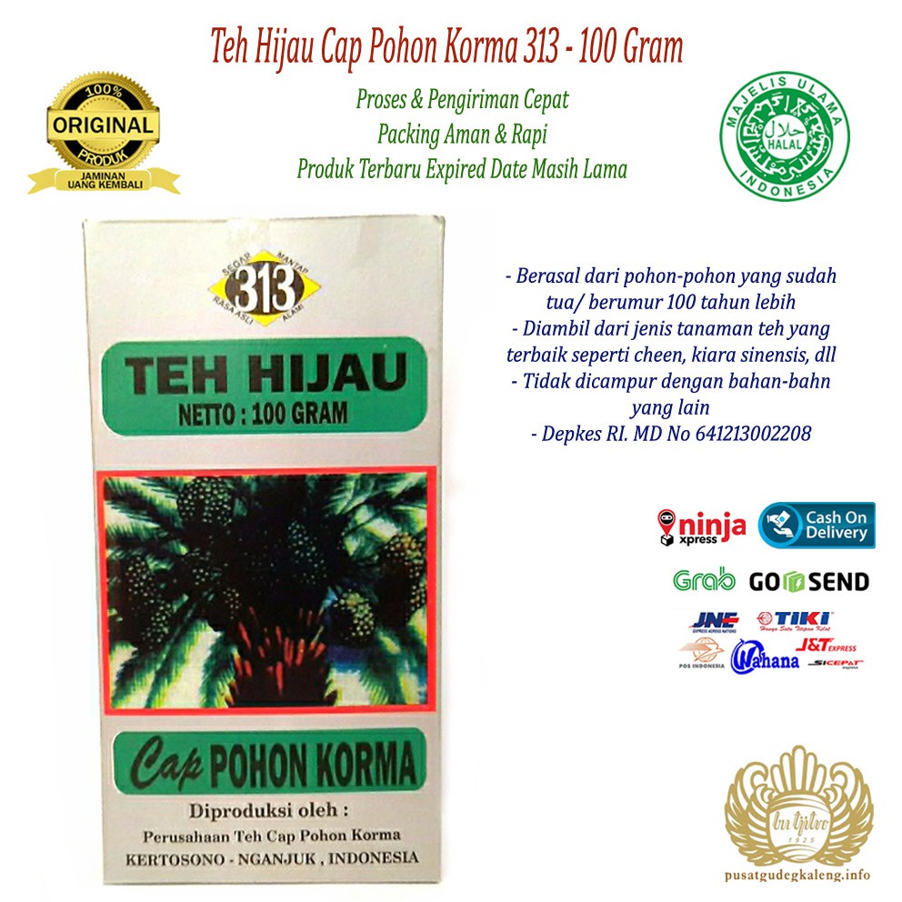 

Teh Hijau Cap Pohon Korma 313 - 100Gram