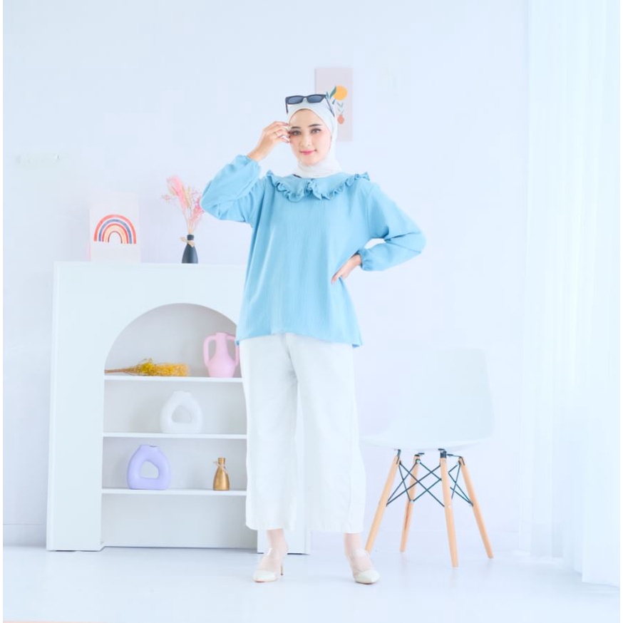 (AMD) BLOUSE PANORA OVERSIZE CRINCLE AIRFLOW