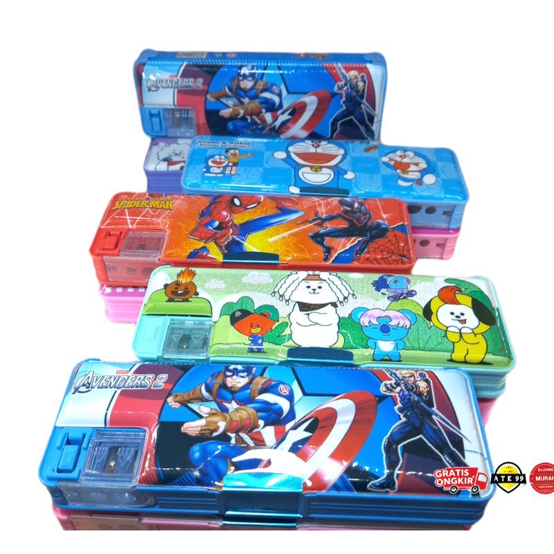 DISGRIP/Kotak pensil magnet+rautan/disgrip magnet/tempat pensil-Disgrip Cowok