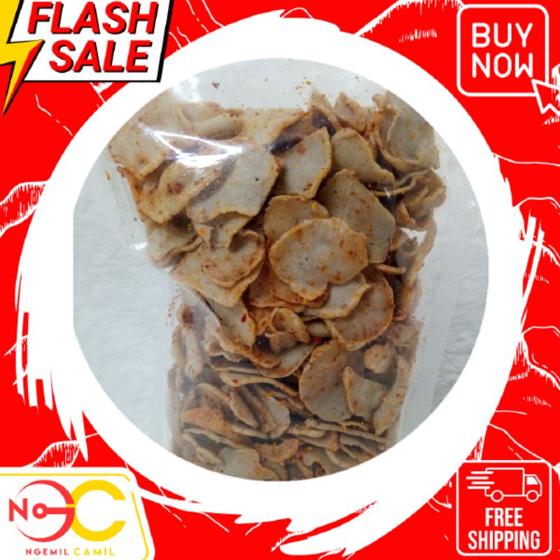 

250gr BASRENG TIPIS PEDAS NAGIH TANPA DAUN JERUK