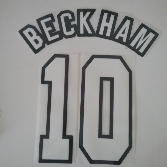 Jual BECKHAM #10 Premier League 96/97 Nameset
