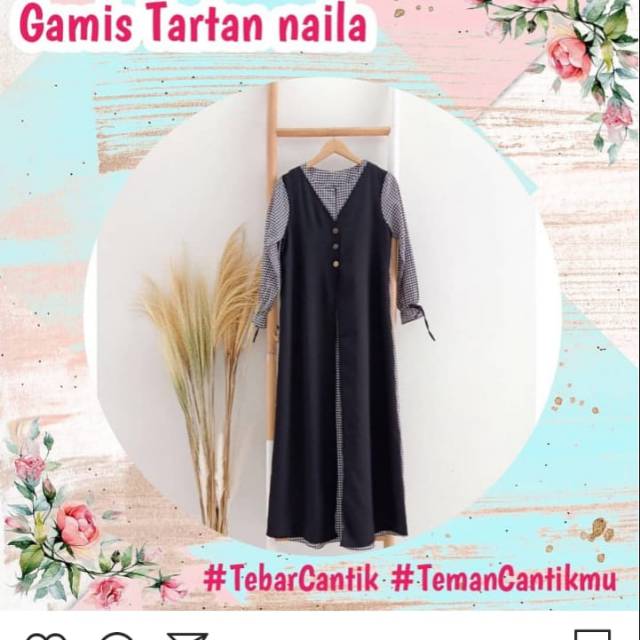 Gamis tartan naila