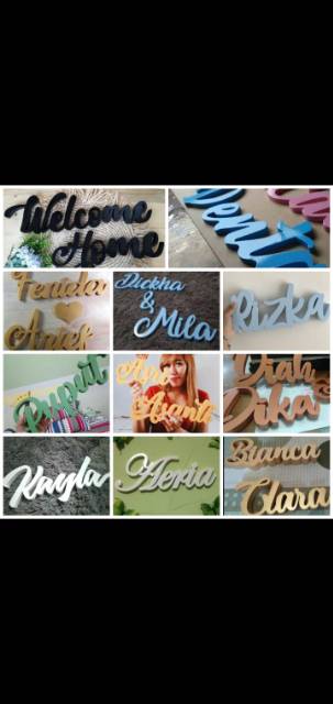 

Huruf Kayu 20 Cm Grafiti Satuan Custom Huruf Timbul Sambung Latin
