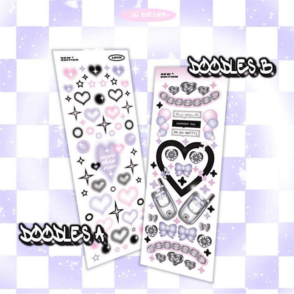 Solighter 1lembar Dekorasi Kawaii DIY Kpop Idol Journaling Stationery