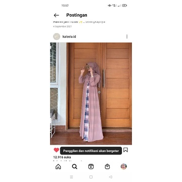 Nazraa dress by kaleela warna lavender size XL