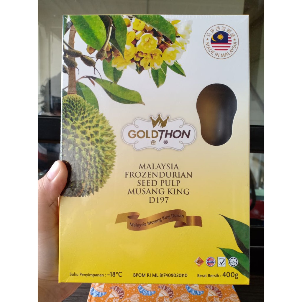 

DURIAN MUSANG KING GOLDTHON 400GRAM
