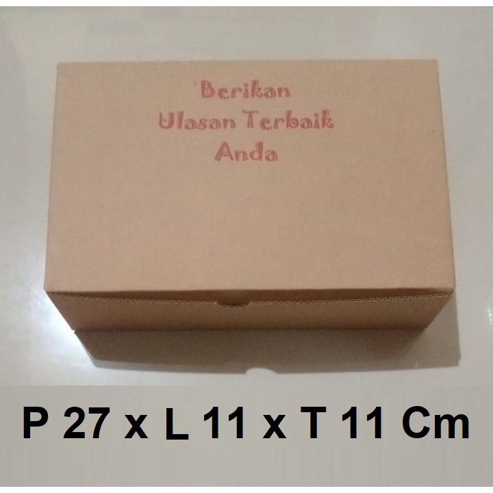 

ORI MIN ORDER 50 PCS - KOTAK BOX PACKING TANPA ISOLASI STAPLES SIZE P 27 x L 11 x T 11 Cm