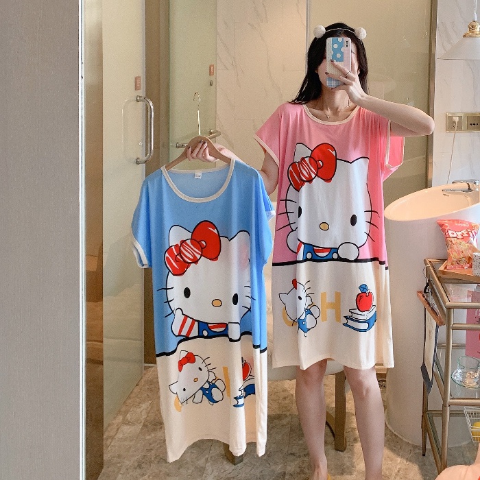 Piayama Wanita Baju Tidur Wanita Daster Motif Kartun BT07