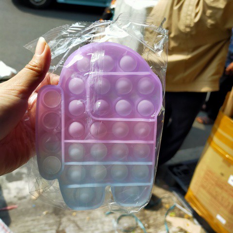 pop it fidget toys UV PELANGI UNICORN - AMONG US - Stitch - Owl UV Import-AMONG US UV