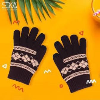 Kazarasock - Sarung Tangan Soka Smart Glove Soka - Anti Touchscreen Motif