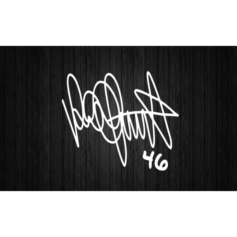 stiker tanda tangan rossi stiker tanda tangan valenrtino rossi