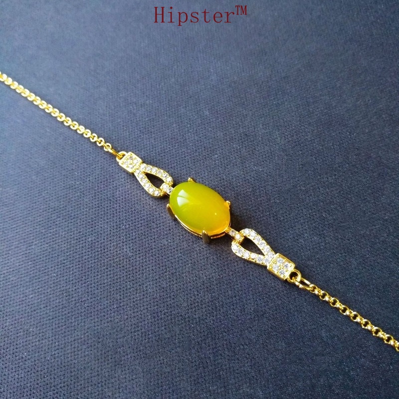 INS Personalized, Stylish and Simple Natural Citrine Temperamental Bracelet