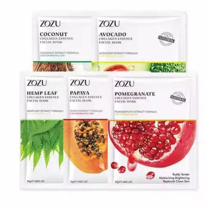 MASKER WAJAH ZOZU FRUIT MASK GIRLSNEED77 Masker Tisu Perawatan Wajah Mask Sheet