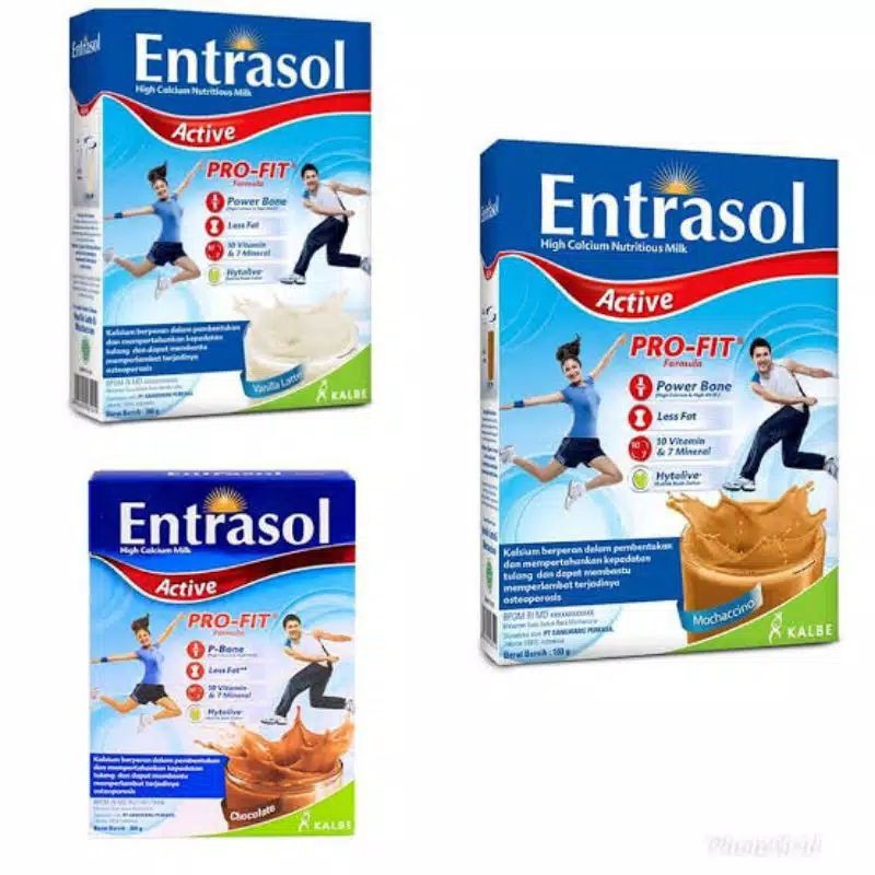 

ENTRASOL ACTIVE 360GR VANILLA / COKLAT / MOCHACINO / ALL VARIAN / SUSU KALSIUM