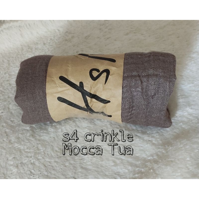 [COD] PASHMINA CRINKLE / CRINGKLE KUSUT /CRINGKLE RAWIS / HIJAB SHAWL PREMIUM RAWIS negro-SEGIEMPAT-MOCCA TUA