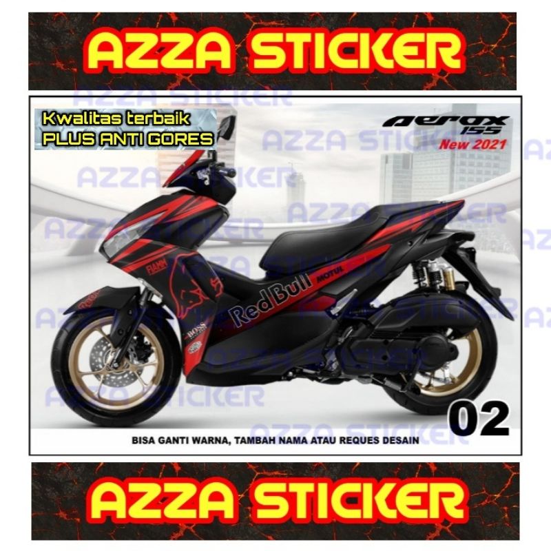 Sticker decal Yamaha Aerox 155 2021 Full Body decal Yamaha Aerox 155 2021 Full body 02