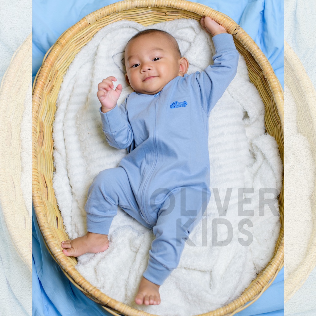 Ramadhan Sale - Oliver Kids Jumper Baby Baju Tidur Piyama Bayi Pakaian Bayi Jumper Bayi Sleepsuit Long Jumper Baby Playsuit Baby Baju Piyama Bayi Baby Bodysuit