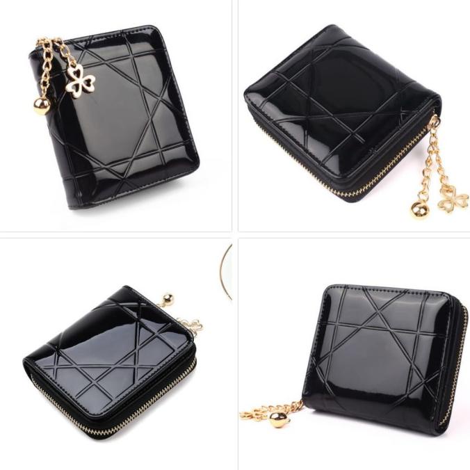DOMPET KECIL WANITA KULIT GLOSSY IMPORT ABG FASHION KOREA MURAH BATAM