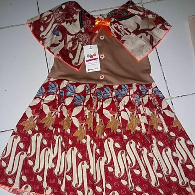 Tcb - Dress Batik Anak Karisa Usia 3-4 Tahun