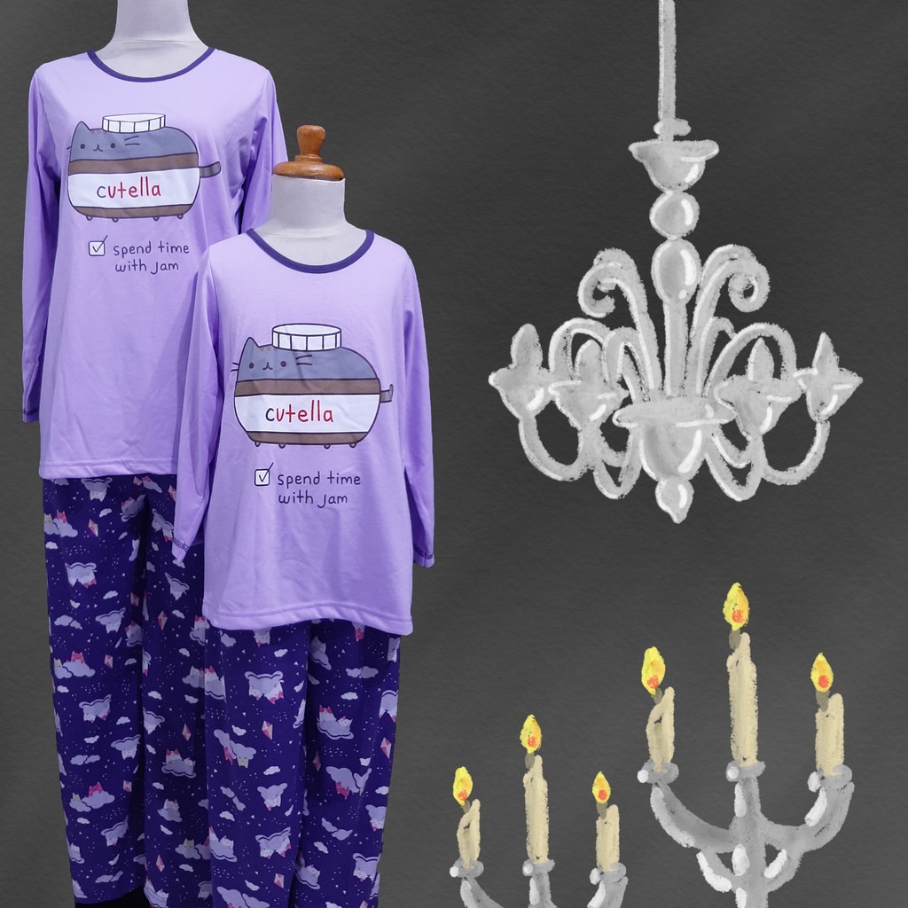 BAJU TIDUR ANAK MERK ANNE CLAIRE (CUTELLA) st.lengan pjg celana pjg