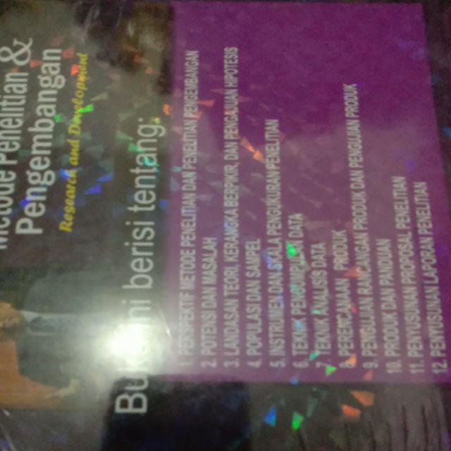 Metode Penelitian Dan Pengembangan Research And Development Prof Dr Sugiyono Shopee Indonesia