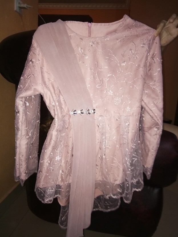 Batik Couple Kebaya Tunangan Amalia Brown Kondangan Lamaran Wisuda