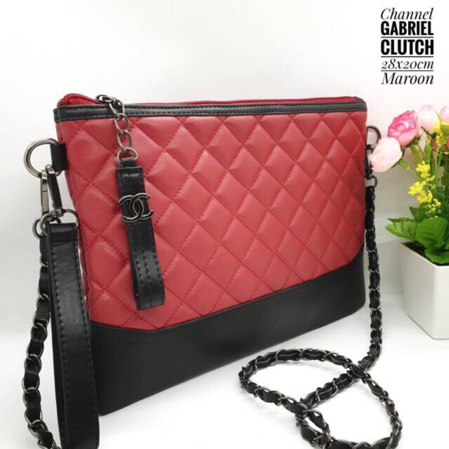 Tas channel clutch import terlaris