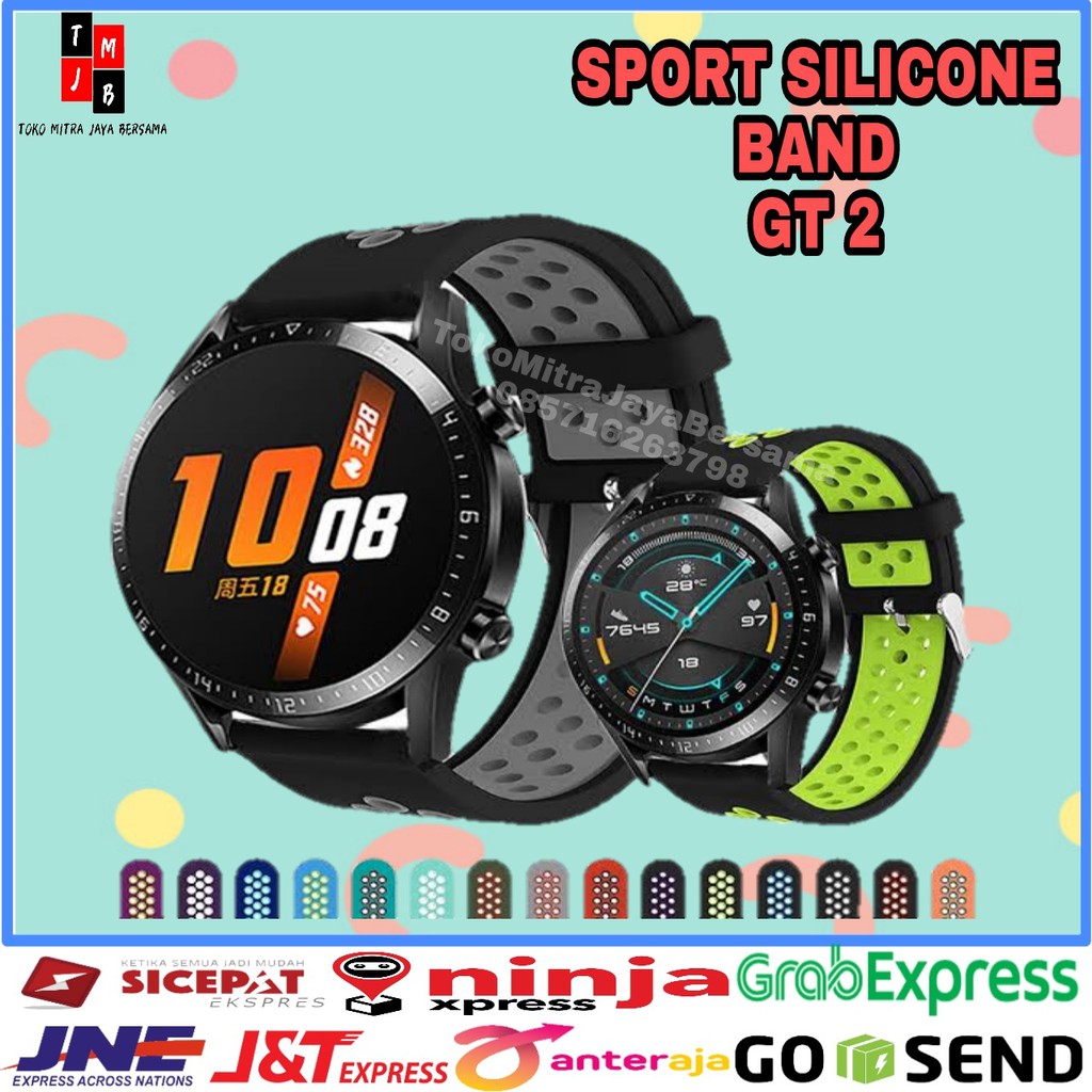 SPORT STRAP SILICONE HUAWEI HONOR MAGIC WATCH 22 MM TALI JAM TANGAN SILIKON