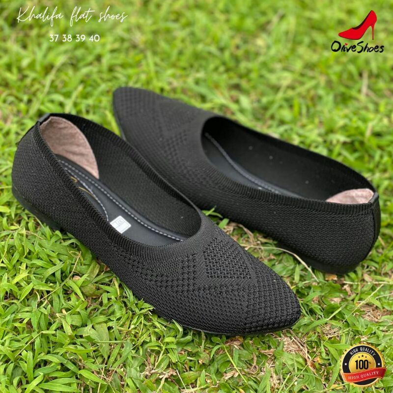 new khalifa sepatu flat rajut