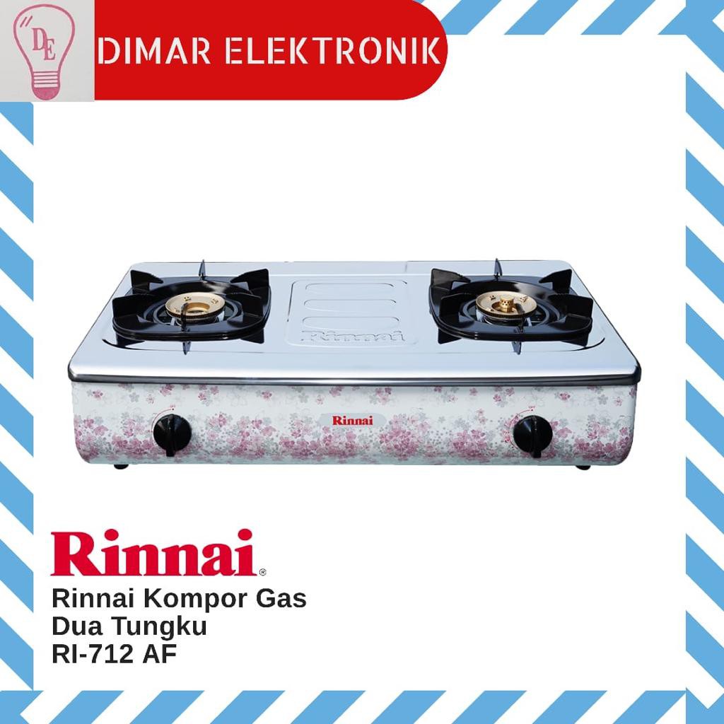 RINNAI RI712AF Kompor gas (putih) 2 tungku