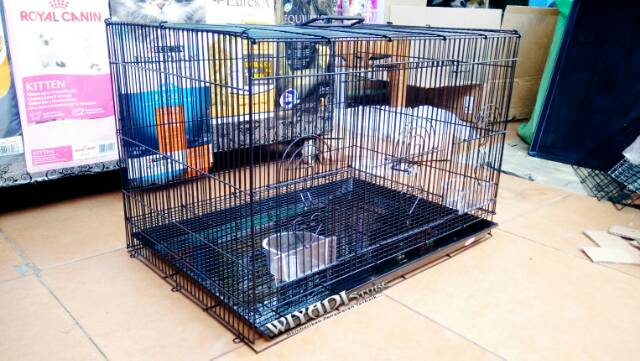 Kandang Kucing Besi Lipat Besar P60 K22