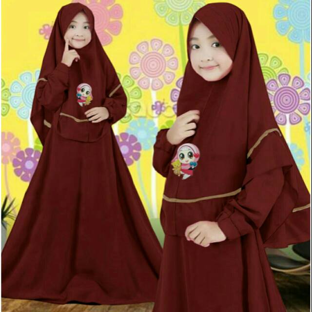 Maxi Maxy Dress Gamis Syari Anak Balotelli 2 LED Nirina Kid