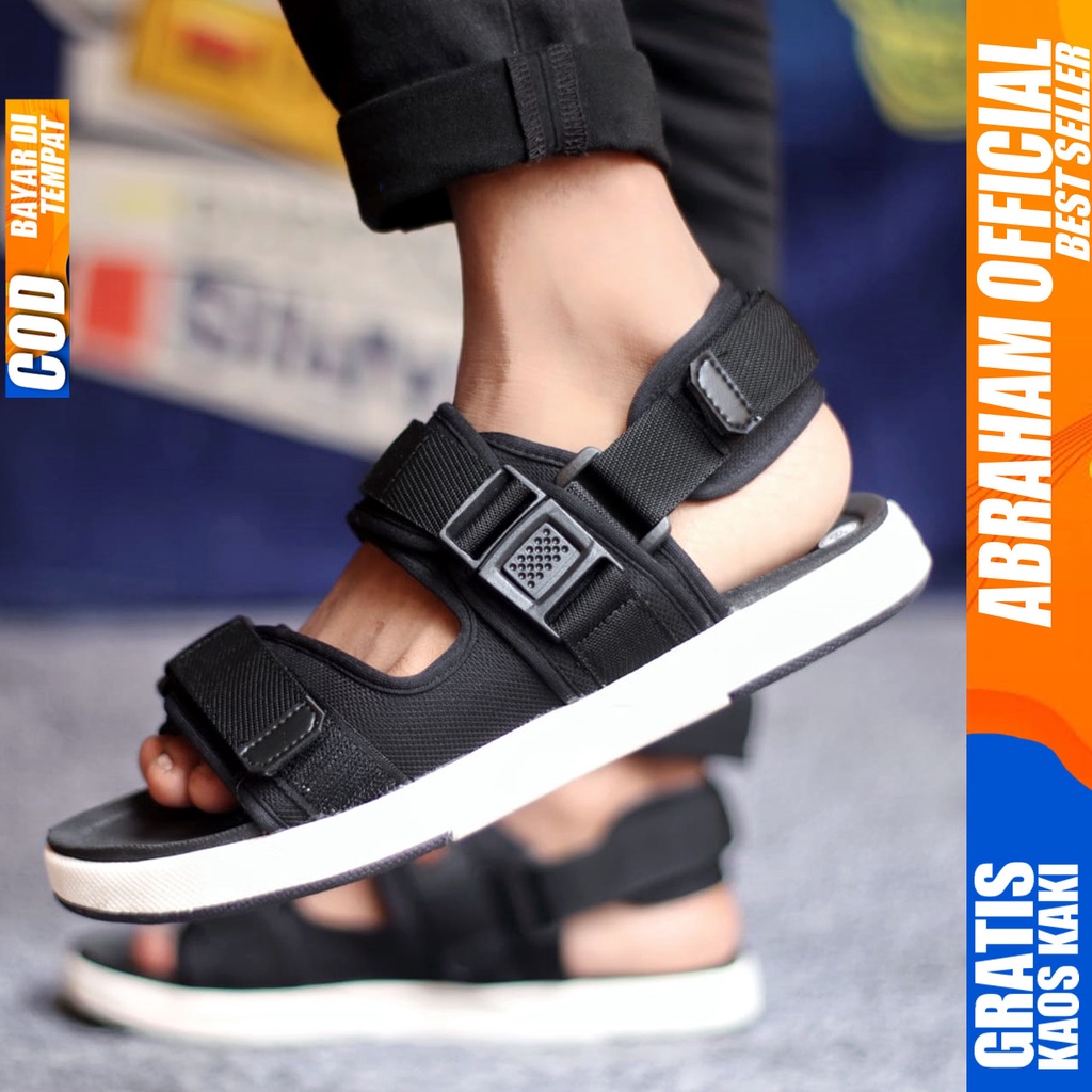 ARAHAM DOMJIE Sandal Pria Gunung Casual Travelling Pria Hitam