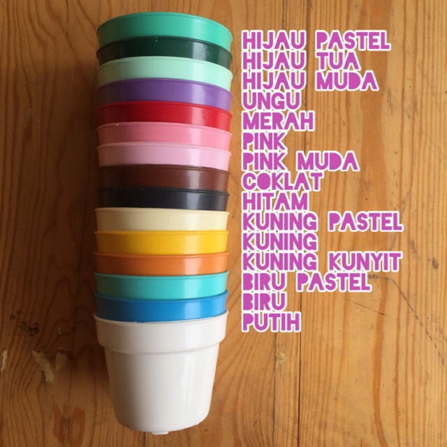 Pot Plastik Aneka Warna dia 8 cm untuk iHidroponiki Pot Plastik Aneka Warna dia 8 cm untuk iHidroponiki
