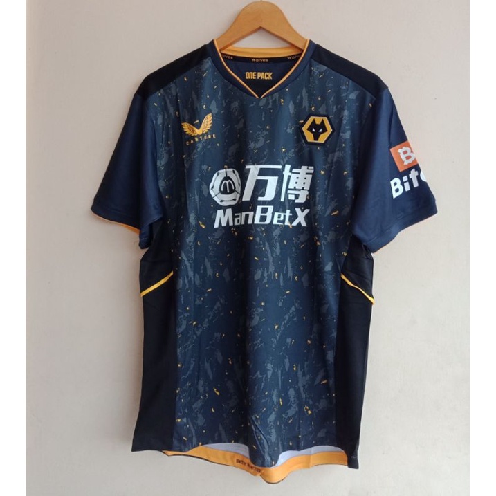 JERSEY BOLA WOLVES WOLVERHAMPTON AWAY 2021 GRADE ORI