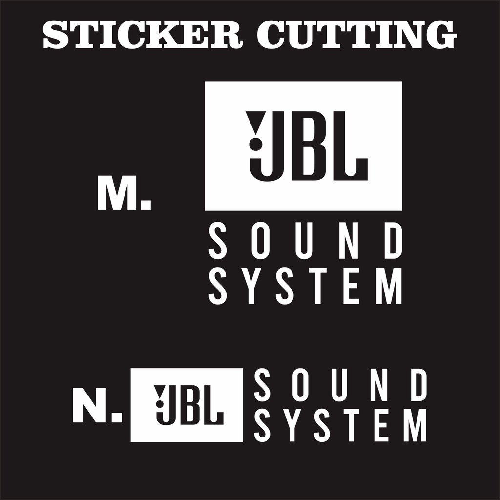 Sticker Cutting Audio Music /JBL,Mackie,DLL