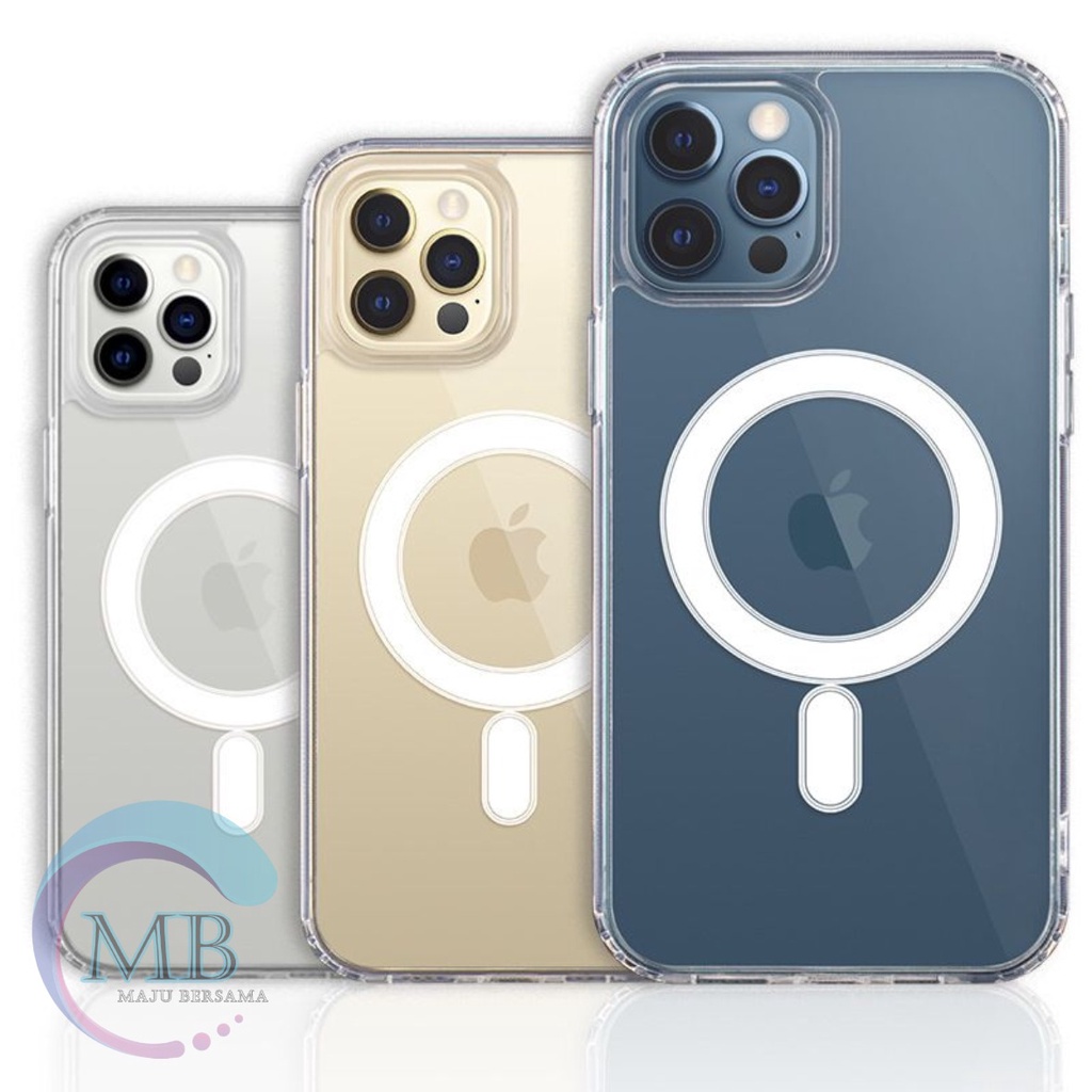 MAGSAFE CASE MAG SAFE IP MAGNET CLEAR HYBRID BUMPER CASING For Iphone X XS XR 11 12 13 PRO MAX 14 PRO MAX PLUS MB3869