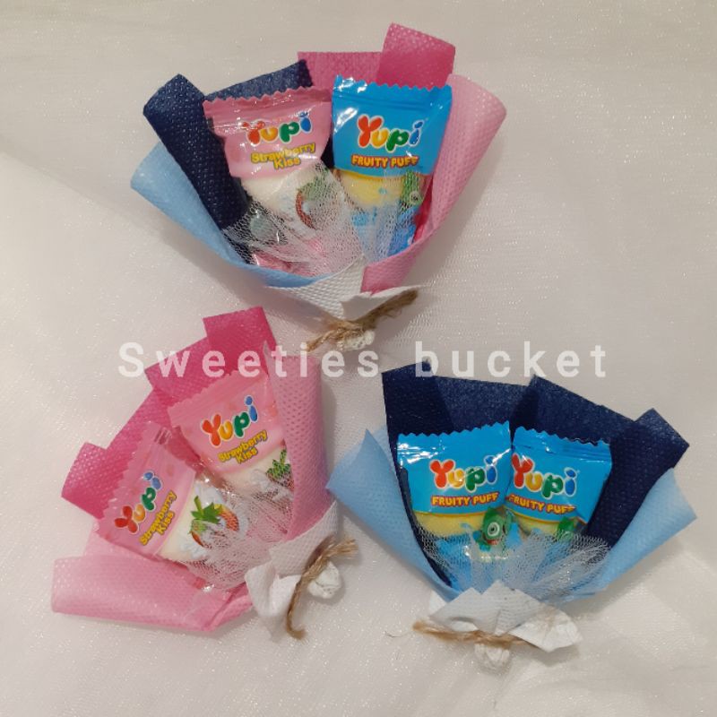 

MINIMAL ORDER 5 PCS || Buket Permen Yupi Mini || Buket Permen Murah || Buket Mini || Buket Isian Hampers || Hadiah Ulang Tahun || Mini Candy