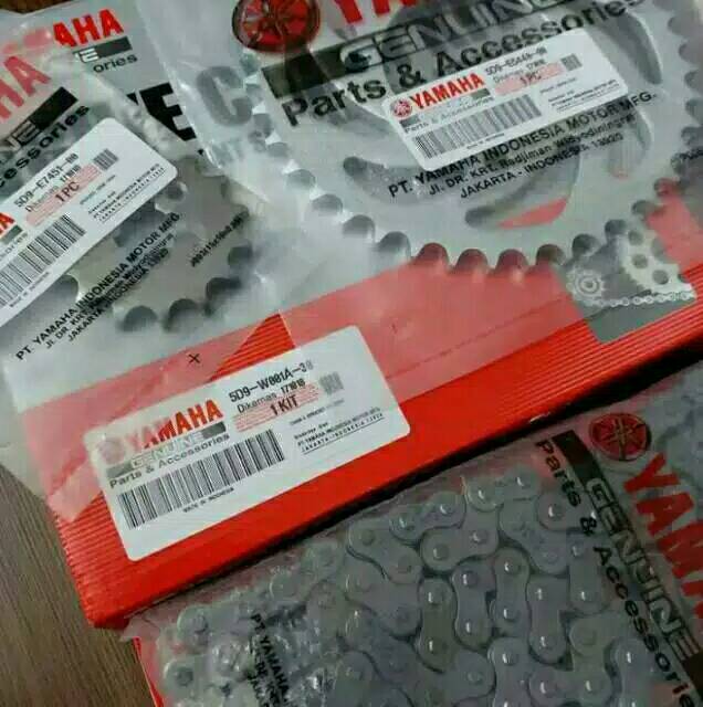 GEAR SET GEAR GIR SET RANTAI YAMAHA VEGA ZR JUPITER Z NEW 115 RR 5D9