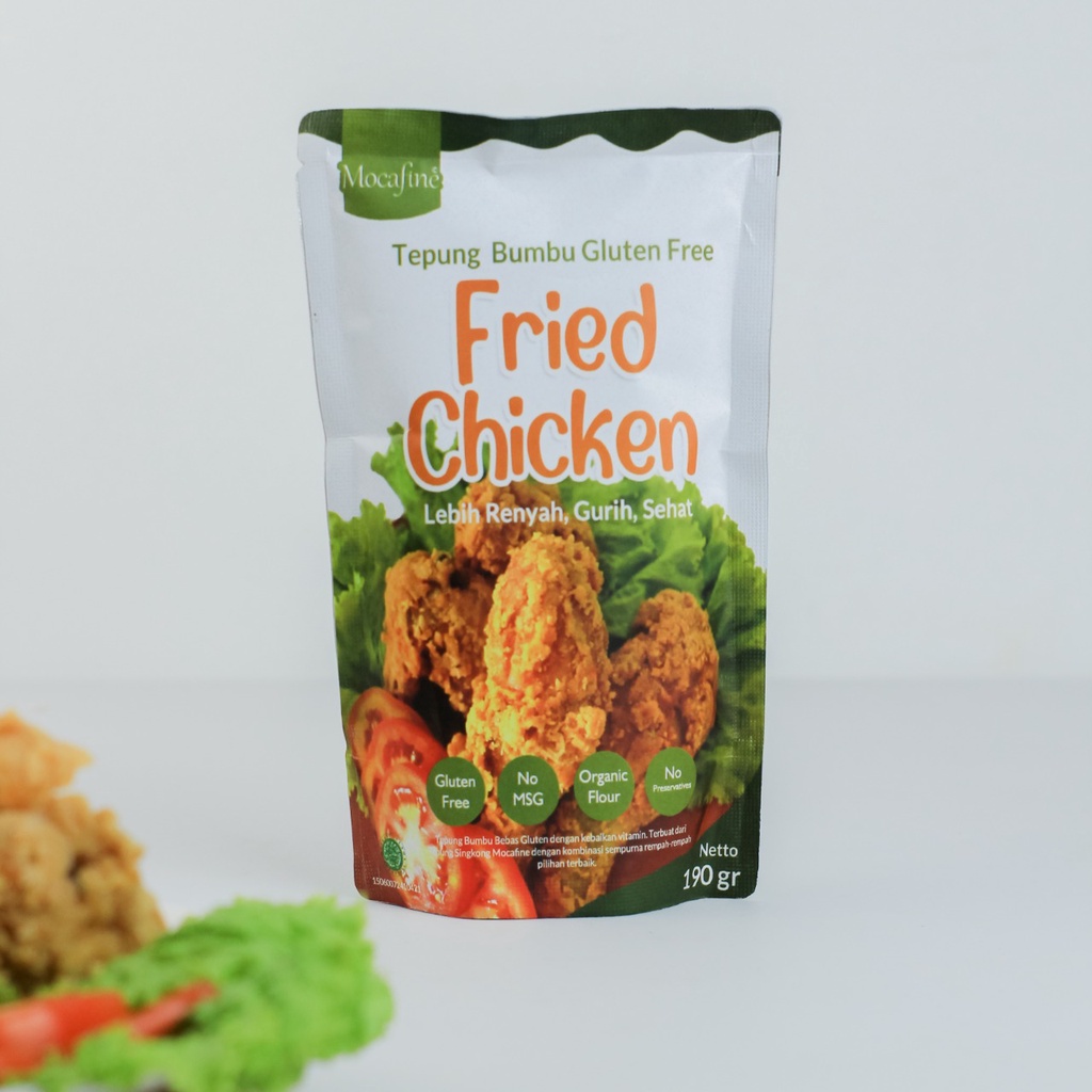 

Mocafine Tepung Bumbu Fried Chicken - Tepung Gluten Free - 190 gram