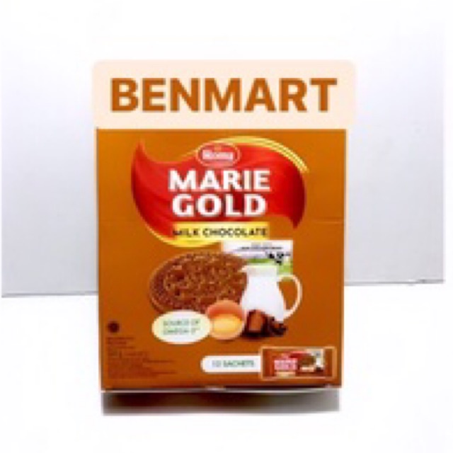 

Roma Marie Gold Milk Chocolate 1 Pak Box 12 Sachet Pcs Coklat Dus