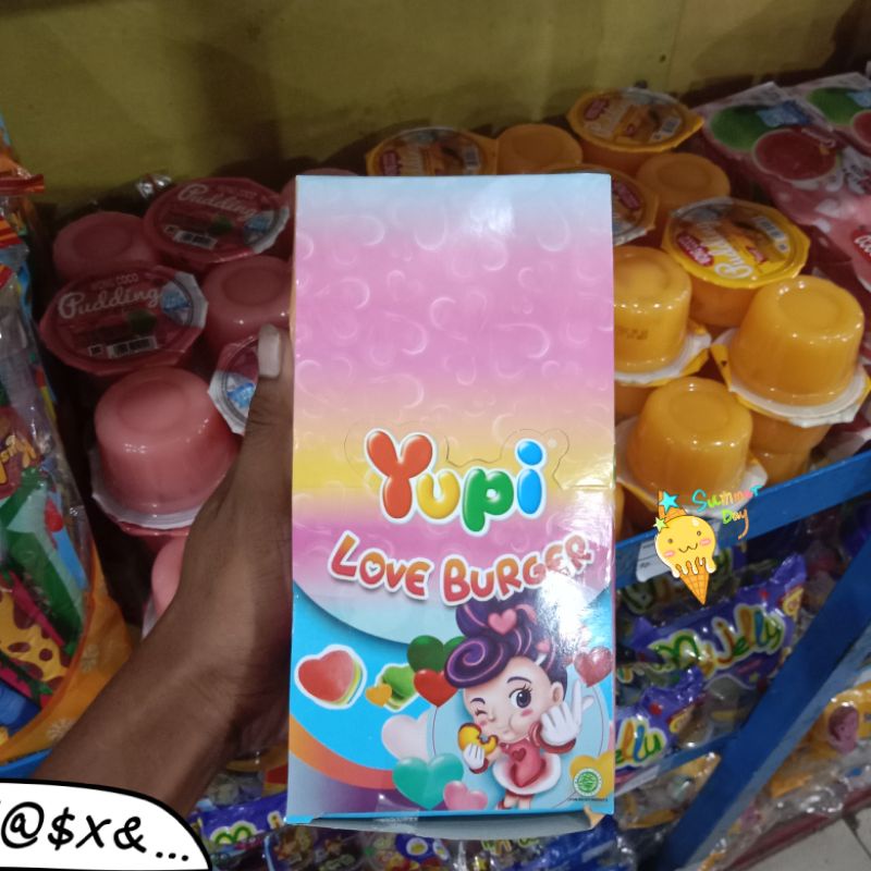 

Yummer l Permen Yupi Love Burger 1 Box