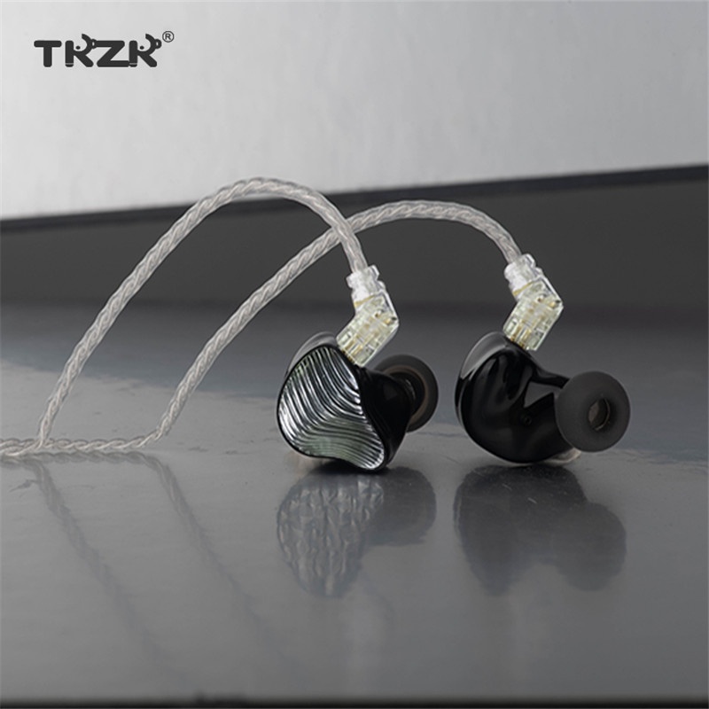 TKZK WAVE HIFI Hybrid Earphone 1DD+1BA Driver Sports Headphone DJ Music Headset Earbuds with Detachable Upgrade Cable