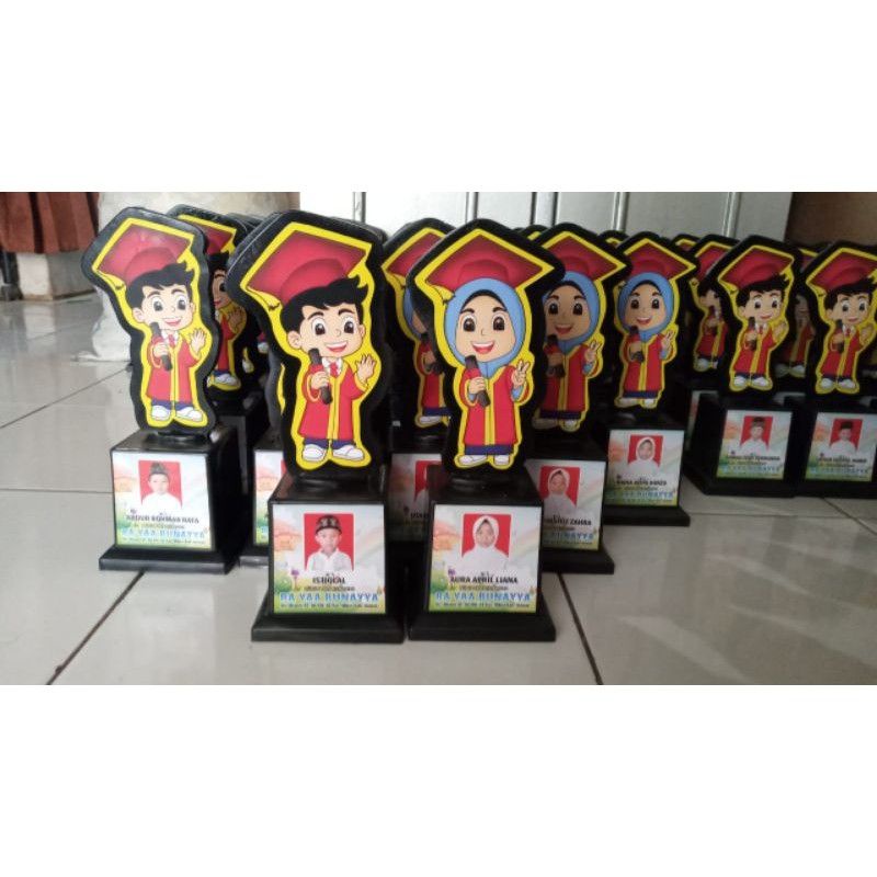 PLAKAT WISUDA TK/PAUD/SD/SMP AKRILIK 2MM SOUVENIR KENANG KENANGAN PIALA