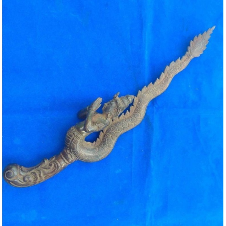 Keris Nyi Blorong Kuningan Hitam Antik