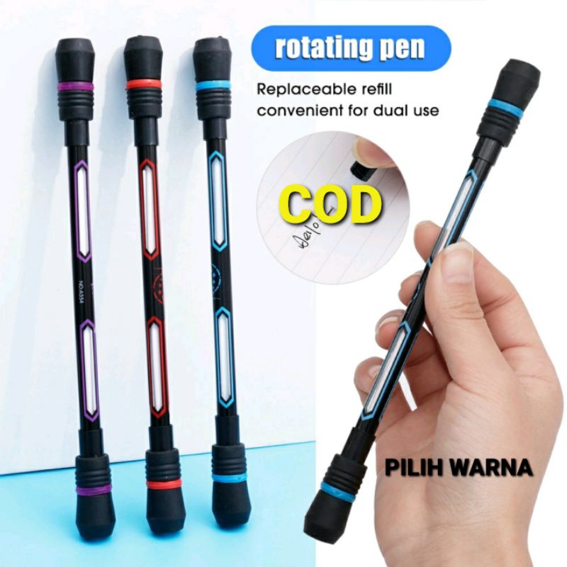 SPINNING PEN / PEN PUTAR / PEN AJAIB / PEN ANTI STRESS / PEN BALANCE BISA PILIH WARNA