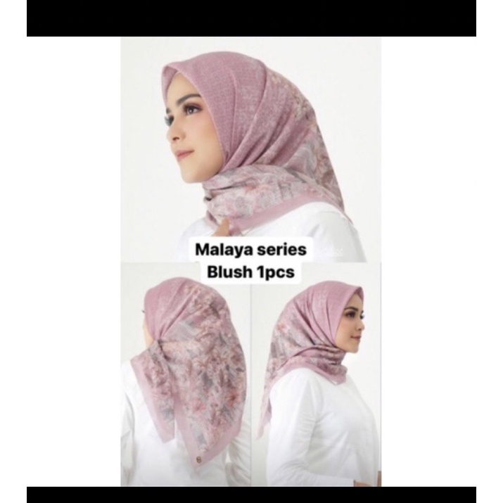 Malaya series Buttonscarves warna Blush
